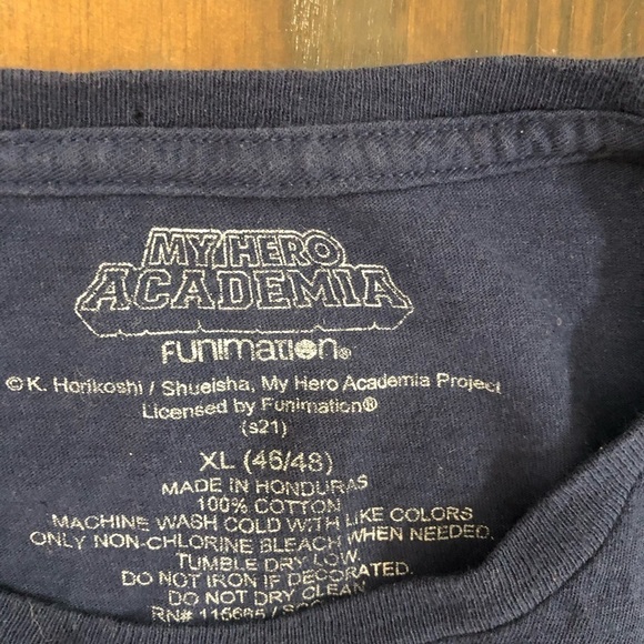 MY HERO ACADEMIA Funimation Hero Group NAVY T-shirt XL AnimeCharacters FUN cool - Picture 4 of 9